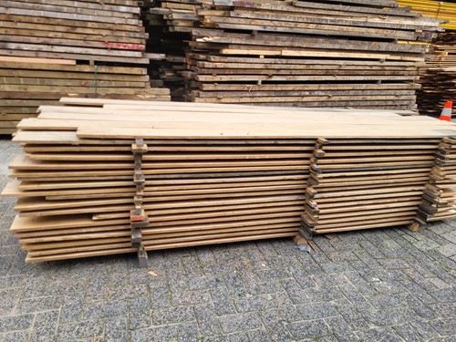 Gebruikte stroken populieren multi 15mm