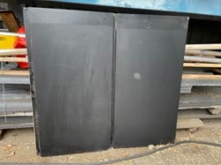 Gebruikte profiel plaat 7000x520mm zwart plastisol