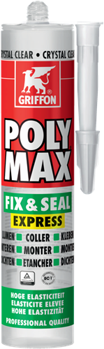 Griffon Poly Max Fix & Seal Express Koker 300 g Crystal Clear