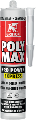 Griffon Poly Max Pro Power Express Koker 300 g Crystal Clear