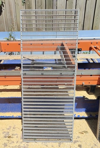 Gebruikt loop/ persrooster 500x1250x30mm