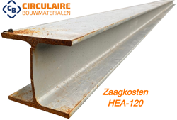 Zaagservice HEA 120 per zaagsnede