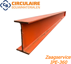 Zaagservice IPE 360 per zaagsnede