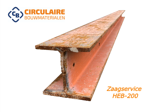 Zaagservice HEB 200 per zaagsnede
