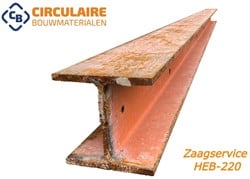 Zaagservice HEB 220 per zaagsnede