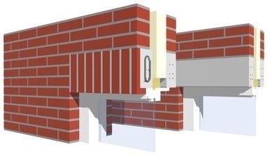 Staltonlatei 60X100mm 160cm vuilwerk rood