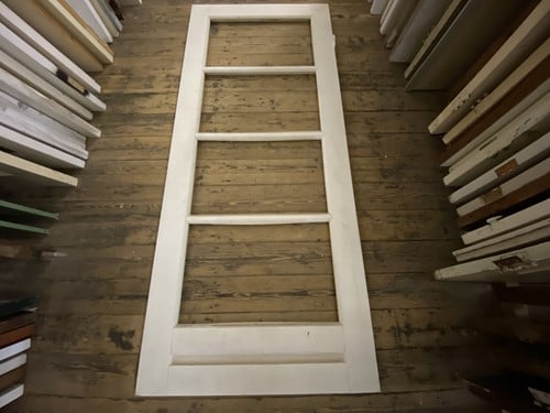 Gebruikte binnendeur 880x2070 stomp hout wit