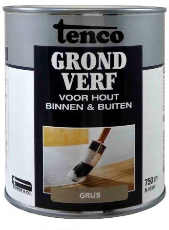 Tenco Grondverf Dekkend Mat Grijs 2.50l