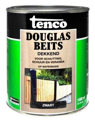 Tenco Douglasbeits Dekkend Zijdeglans Zwart 1,0l