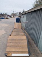 Gebruikte Stalen trap H2520xB1180mm leuning links antraciet-3