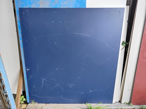 Gebruikt HPL B900xL1250mm zwart/blauw-2
