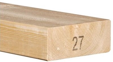 Vuren balk geschaafd 63x160x3300 blank