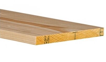 Vuren plank geschaafd 22x200x3000 blank