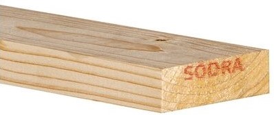 Vuren plank geschaafd 32x100x4200 blank