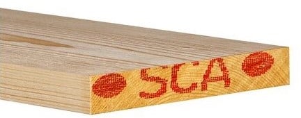 Vuren plank geschaafd 32x200x4500 blank