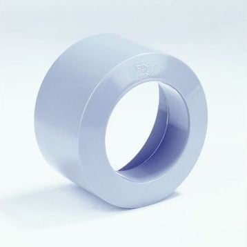PVC Inzetverloopring van HWA op riool 125x80mm spie/ mof grijs