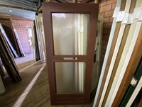 B-keus buitendeur 900x2045 stomp hout rood