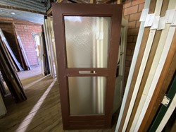B-keus buitendeur 900x2045 stomp hout rood